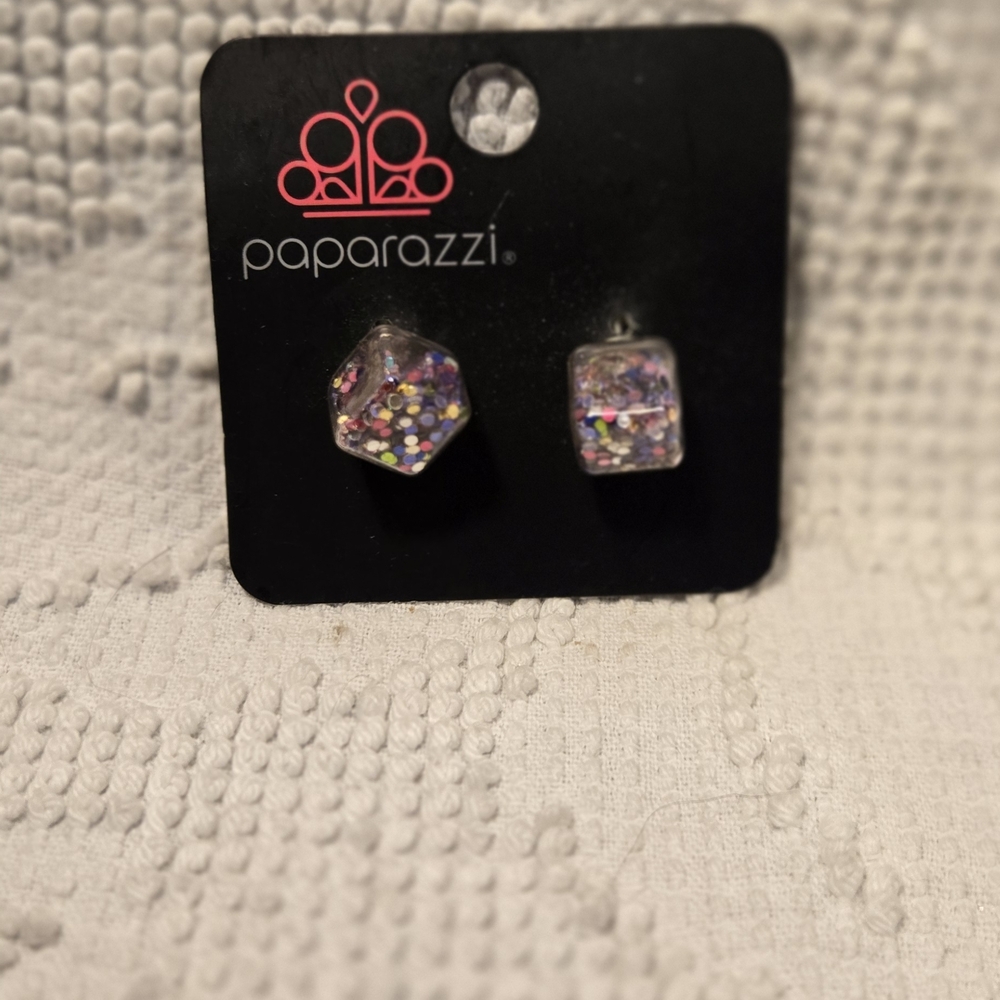 Paparazzi Multicolor Glitter Earrings